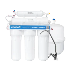 Ecosoft Standard PRO ozmózis RO víztisztító mineralizálóval – szivárgásvédelemmel és nyomásszabályzással